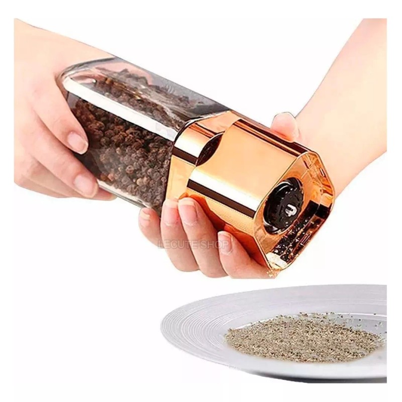 AMO-LADOR Molinillo Manual Pimienta Sal Especias Molino Cocina Moler 1