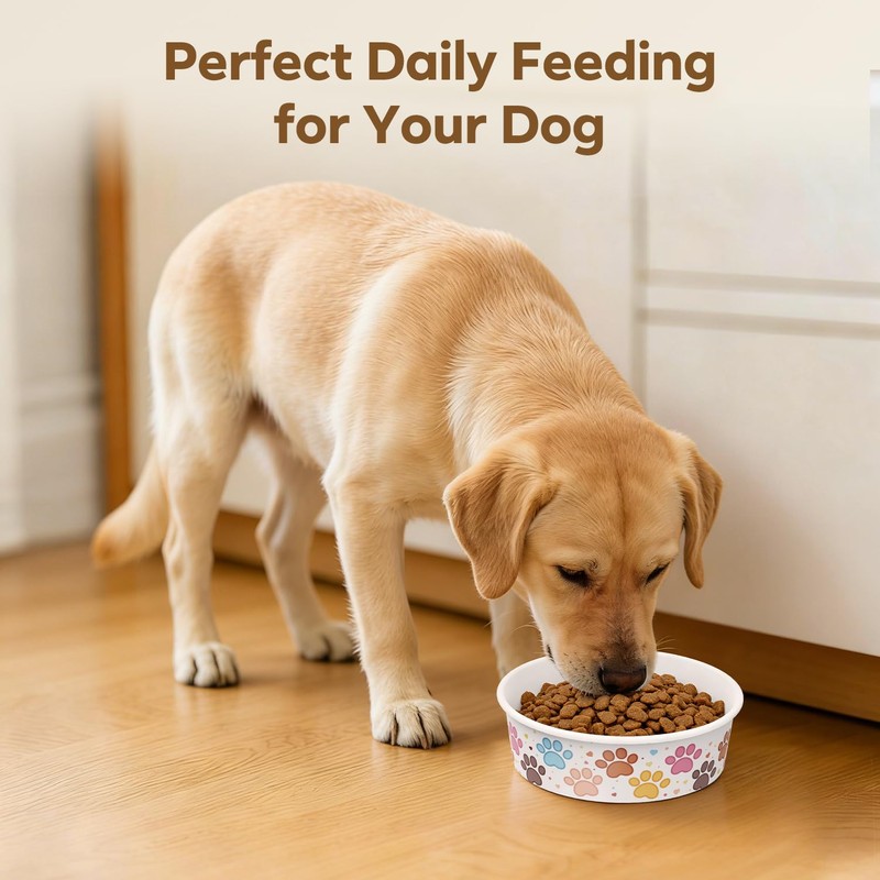 Etersky 50 Pack Disposable Dog Bowls, 16 oz Paper Pet