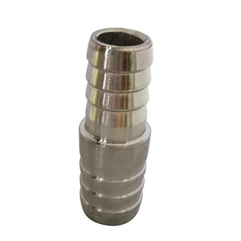 Pysrych Stainless Steel Hose Barb Fitting Reducing Union 1-1/4" Barbed