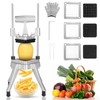 WICHEMI Commercial Chopper Vegetable Cutter Fruit Dicer w/3 Blades Commercial