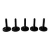 PrecisionGeek Knurled Thumb Screws M3 x 15mm, Black Anodized Aluminium,