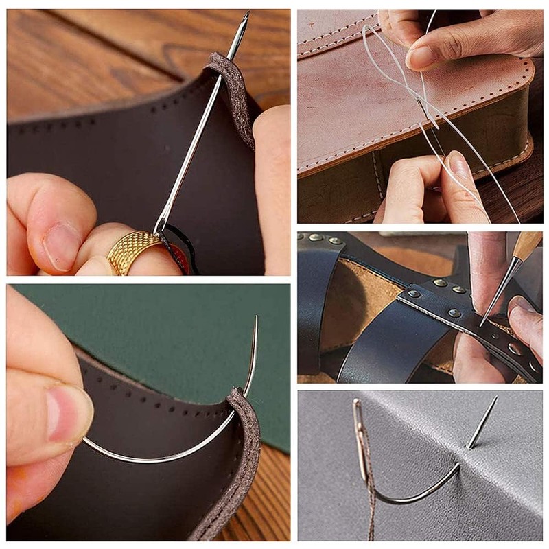 Samcos Leather Craft Leather Tool Set, Sewing Tools, Needles, Handmade,