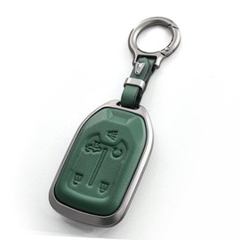 OFFCURVE Compatible with GMC Key Fob Cover Key Fob Case for Chevy Suburban Tahoe Terrain Acadia Yukon Silverado GMC Sierra 1500 2500HD 3500HD Car Accessories Smart Key Protector, Green