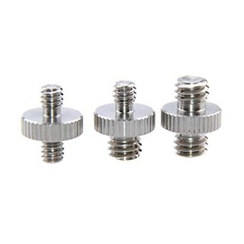 CAMVATE Male to Male Screw Adapter Set for Camera Tripod, 3-Pack