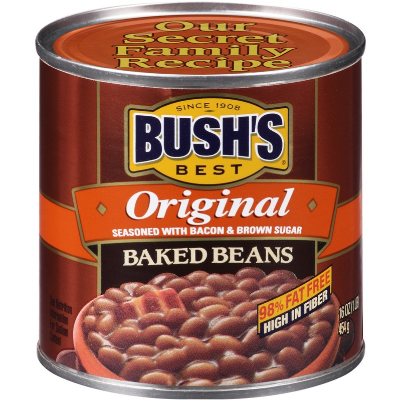 BUSH'S BEST 16 oz Canned Original Baked Beans, Source of