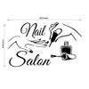 ADECALS Nail Salon Wall Sticker Removeable Quote Vinyl Wall Art