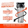 HELIMIX Blender Shaker Bottle Made in USA No Whisk Ball