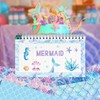 24 PCS Mermaid Scrapbooking Paper Pad, Purple Scale Double Sided