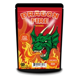 Gears Out Dragon Fire Bath Bombs - Cool Dragon Bath Balls for Boys - XL Black Cherry
