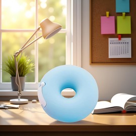 Blue Tape Dispenser with Tape Heart Shape Tape Organizer-Invisible Tape Cutter Portable Roll Tape Holder for School Office Tape Dispensers