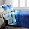 Make A Wish Space Star Ombre Navy & White Reversible
