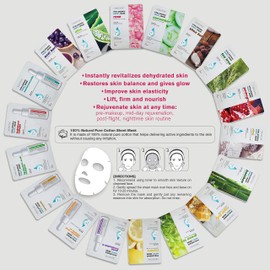 BEAUTY29 Hyaluronic Aqua Plus Essence Full Face Facial Sheet Mask 18 Sheets Combo - VALUE SET