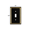 Pack of 4 Wall Plate Outlet Switch Covers by SleekLighting