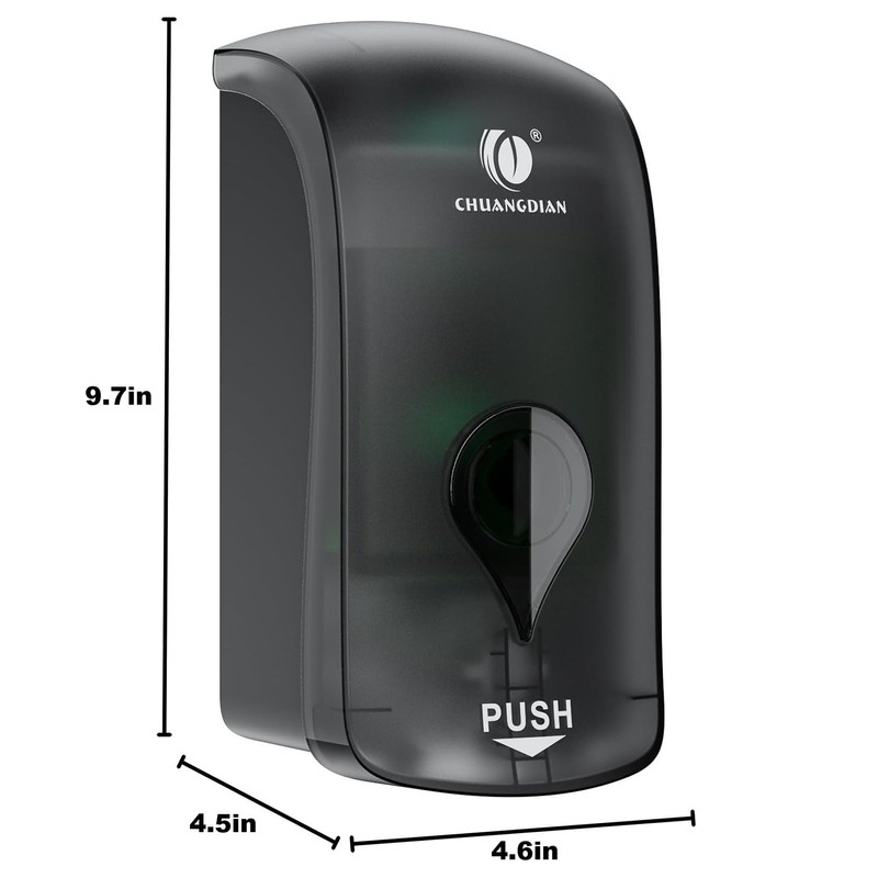 Foaming Hand Soap Dispenser, 35oz (1000ml) Manual Refillable Wall Mount