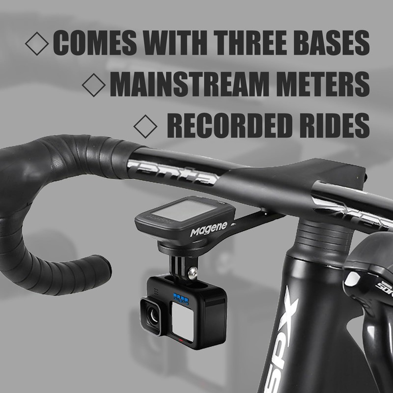 Wenbones Integrated Bicycle Computer Mount Aluminium Alloy Bicycle Mount Out