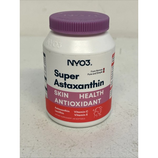 NYO3 Super Astaxanthin 12mg - Premium Antioxidant supplemet (60 Soft