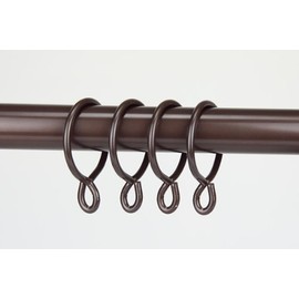 A&F Rod Décor - 10 Heavy Duty Curtain Eyelet Rings 2-1/4 inch Cocoa
