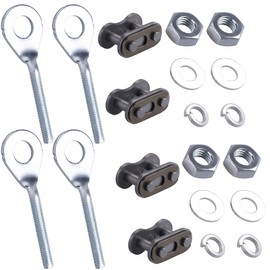 CNCMOTOK- Chain Adjuster Tensioner Compatible with Honda Xr50R Xr70R Crf70F Crf80F Crf100F Ct70 Xl75 Xl80S Xl100S Xr100 with 4Pcs 420 Chain Connector Links