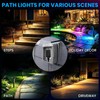 ZestPatio Plug in Outdoor RGB Landscape Pathway Lights Kit with