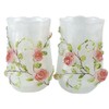 LUANT Resin 3D Roses 5PC Bathroom Accessories Set Soap Dispenser/Toothbrush