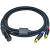 Ihurllu RCA to XLR Female Y Splitter Cable, 15Feet Dual