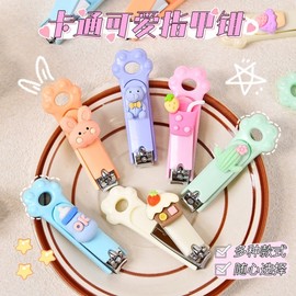 Nail Clipper Set: Manicure & Pedicure Tools with Engraved, Character, or Sanrio Designs R53 Green 120ea
