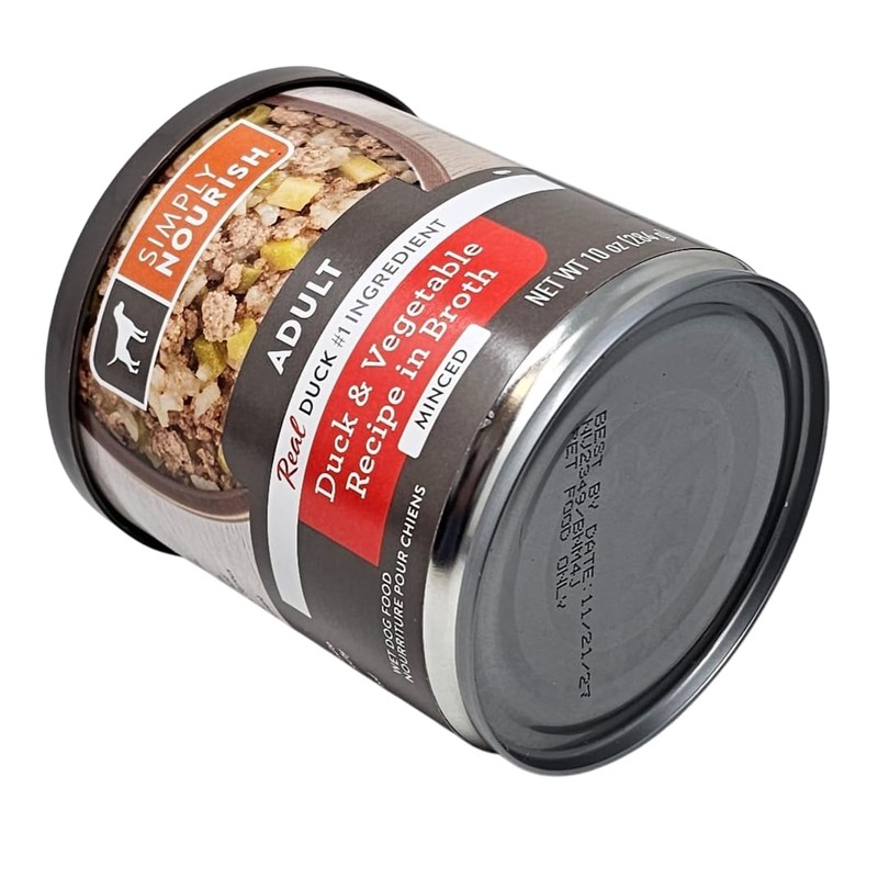 SIMPLY NOURISH Duck and Vegetable Minced Adult Wet Dog Food,