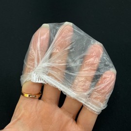 Disposable Vinyl Ear Covers for Hair Dye & Shower 100 pcs 4ea