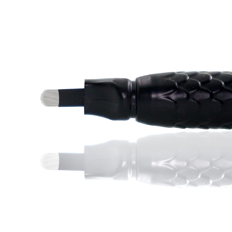 Pack of 10 Black Disposable Microblading Pen with Needles Nano