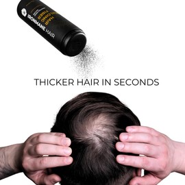 IRONMANE Hair Building Fiber - 100% Natural Keratin & Biotin Formula - Instantly Thickens, Fills & Conceals Fine or Thinning Hair - Hair Loss Solution - Multiple Shades (Light Brown) - Canadian-Owned