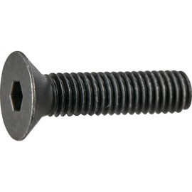 TRUSCO Y808-0308 Countersunk Bolt with Hex Hole, Black Dye, Full Thread, M3 x 8, Pack of 10, Small Quantity