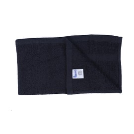 Linteum Textile 12 Piece Face Towel Set, 12x12 Inch, 100% Soft Cotton 16 Single Ring Spun Washcloths Absorbent Durable Face Towel (Black)