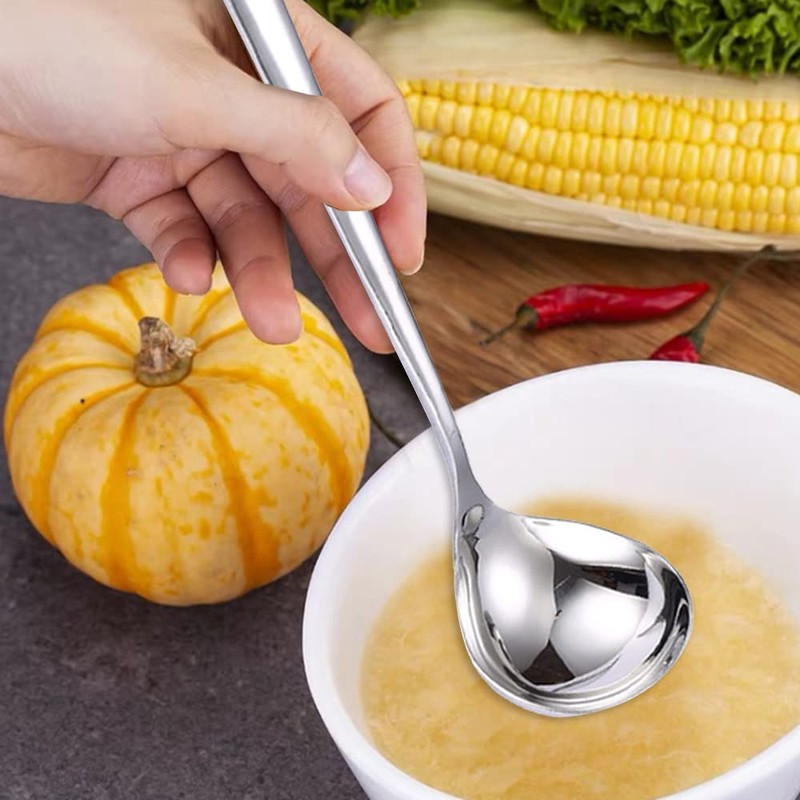 Stainless Steel Small Gravy Ladles Professional Serving Ladle with Longs
