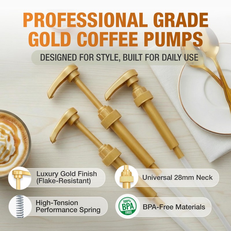 Premium Syrup Pump Compatible with Torani 750 ml Bottle, Davinci