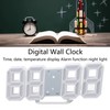 3D LED Digital Clock Time Temperature Display Night Light Alarm