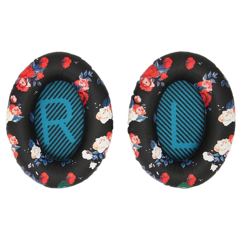 Headphone Ear Pads Soft Protein Leather Memory Foam Replacement Print