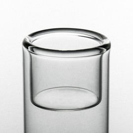 CYS EXCEL Clear Glass Tealight Candle Holders Bud Vases (Pack of 6) Hurricane Candle Holders Home Décor Wedding Candle Centerpiece Cylinder Vases