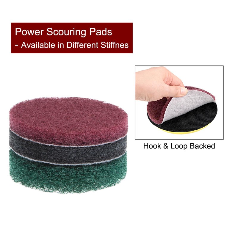 HARFINGTON 6pcs Drill Power Brush 3 inch Tile Scrubber Scouring