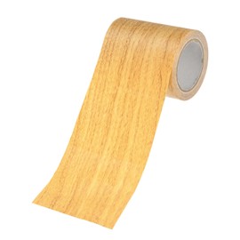 M METERXITY 1-Roll Wood Grain Repair Tape, 2.24in x 15ft Textured Realistic Self-Adhesive Wood Floor Tape Contact Paper for Furniture/Floors/Home [Golden Camel Pine]