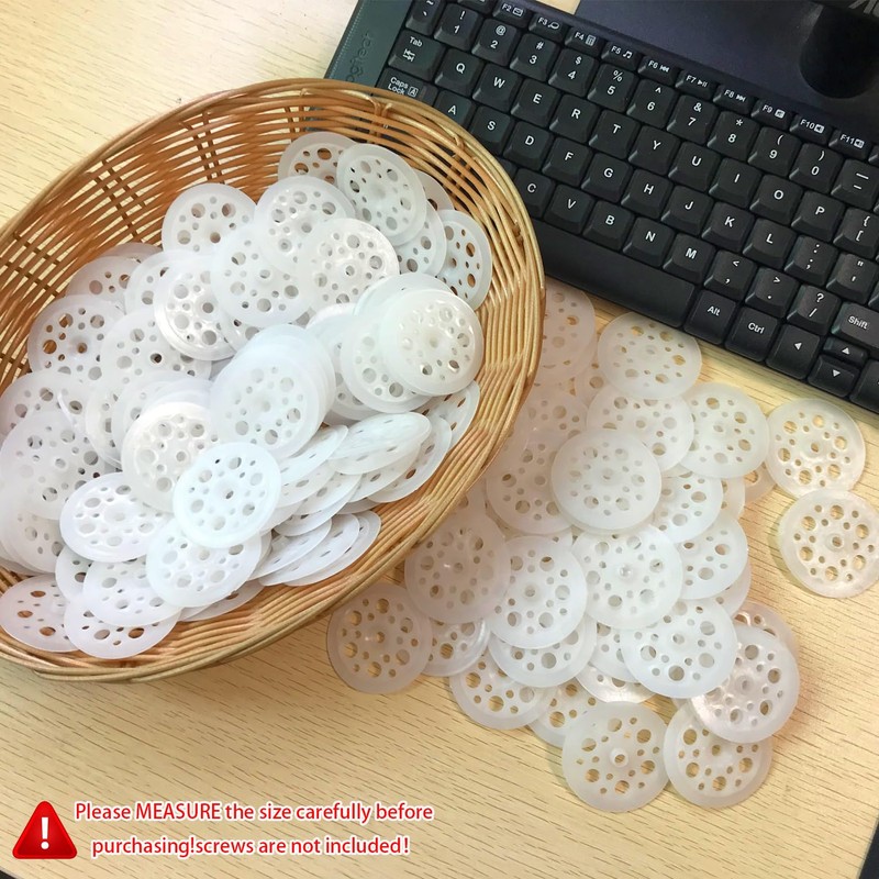 600 Pcs 45 mm White Plastic Washer, Foam Board Fasteners