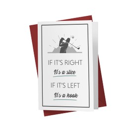 Karto Funny Birthday Card for Him Her - Golfer Anniversary Card - Perfect for Dad - Golf Birthday Card for Boyfriend Husband (Miracle)