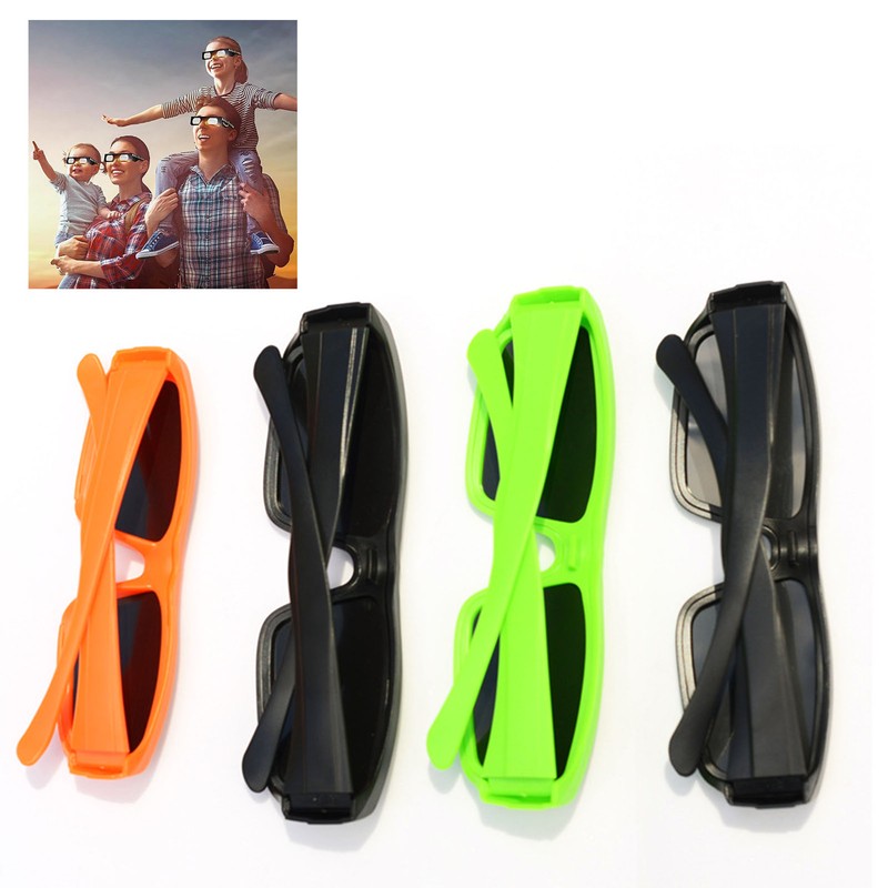 4 Pieces Total Solar Eclipse Glasses ABS Plastic Direct Sun