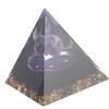 Positive Energy Pyramid 6cm Star Sky Tai Chi Healing Crystal