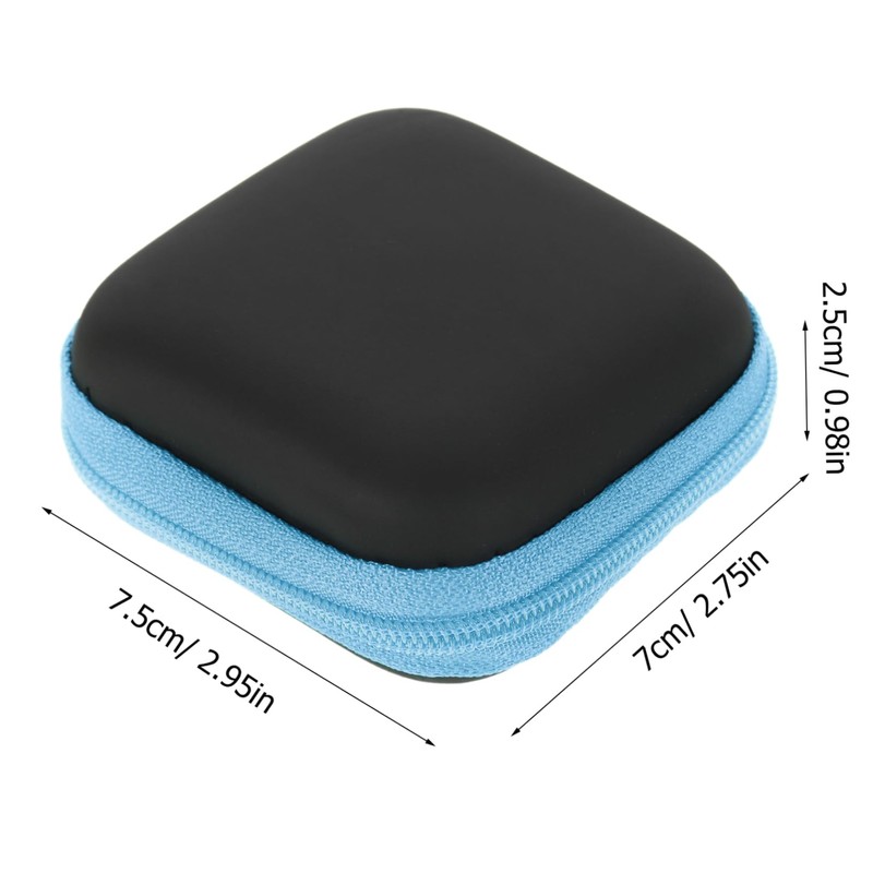 TEHAUX Travel Essential Earbuds Case Pouch Zipper Compact Electronic Organizer