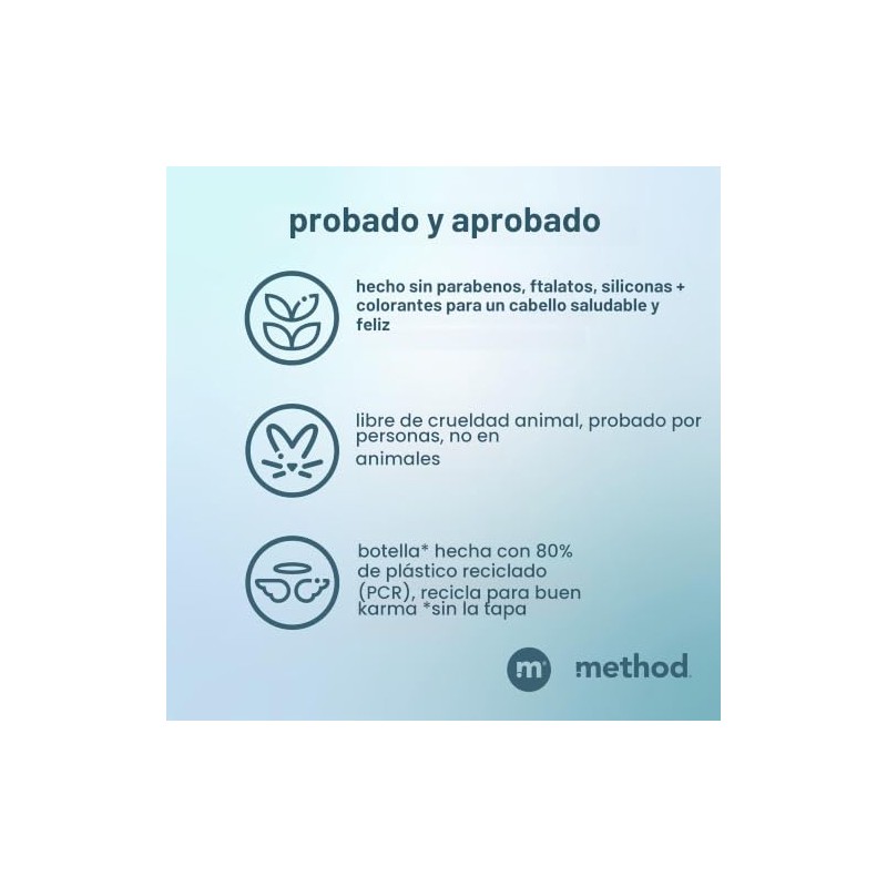 Method Champú Y Acondicionador 2 En 1 Para Hombres, Glaciar