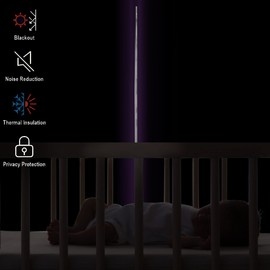 Diraysid Purple Blackout Curtains for Bedroom and Living Room Thermal Insulated Room Darkening Curtains Drapes, 52 x 84 inch, 2 Panels