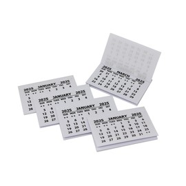 Bright Ideas 2025 Calendar Tabs Insert for Office Planning, School Crafts. Ideal for the Workplace or Classroom Calendar Tear Off – Each Page 1 Month – Pack of 50 mini- Calendar Tabs