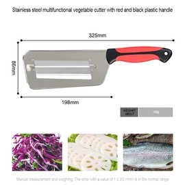 1PC Portable Stainless Steel Vegetable Cutter Kitchen Knife Sugar Cane Knife Cabbage Shredder Fruit Slicing Peeler Cabbage Graters