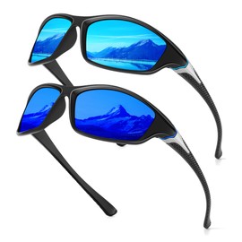ANYLUV Mens-Sunglasses Polarized Sports Sunglasses-for-men: Outdoor Sports Cycling Glasses UV Protection for Driving Baseball