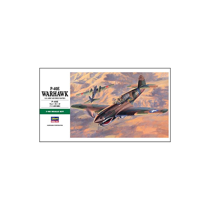 Hasegawa JT86 1/48 US Army Fighter Airplane P-40E Warhawk Plastic